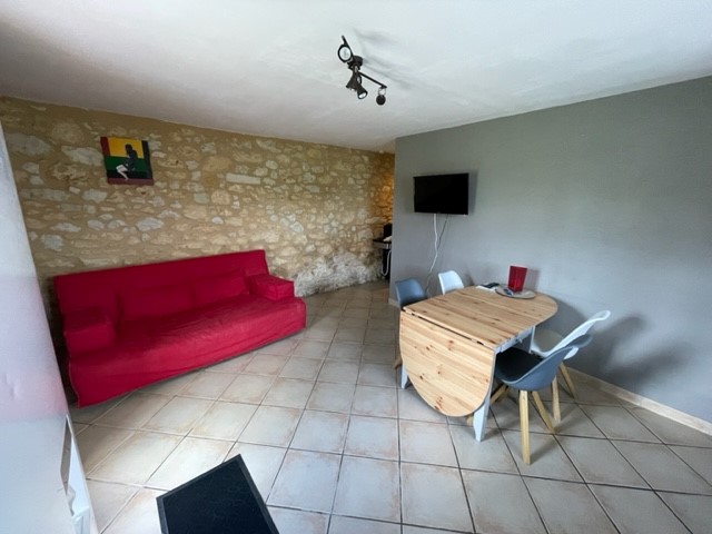 salon et salle à manger du gîte la petite Maison du Gaverdier